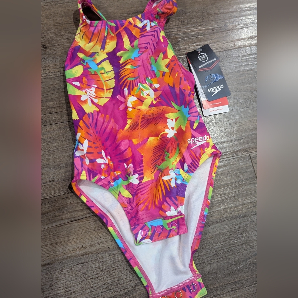 Speedo Tropical Print Swimsuit 2T